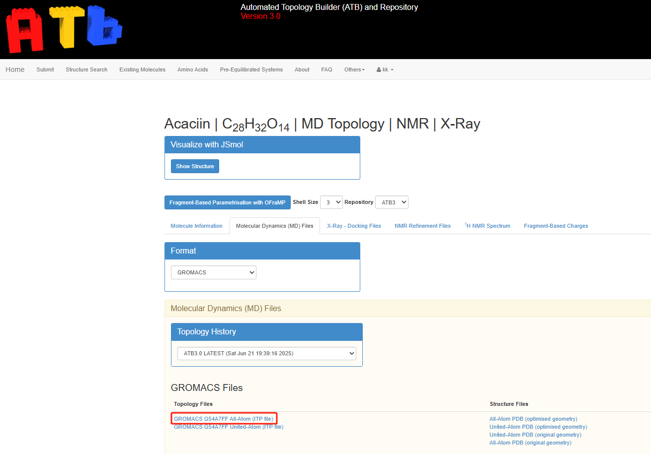ITP文件下载界面截图